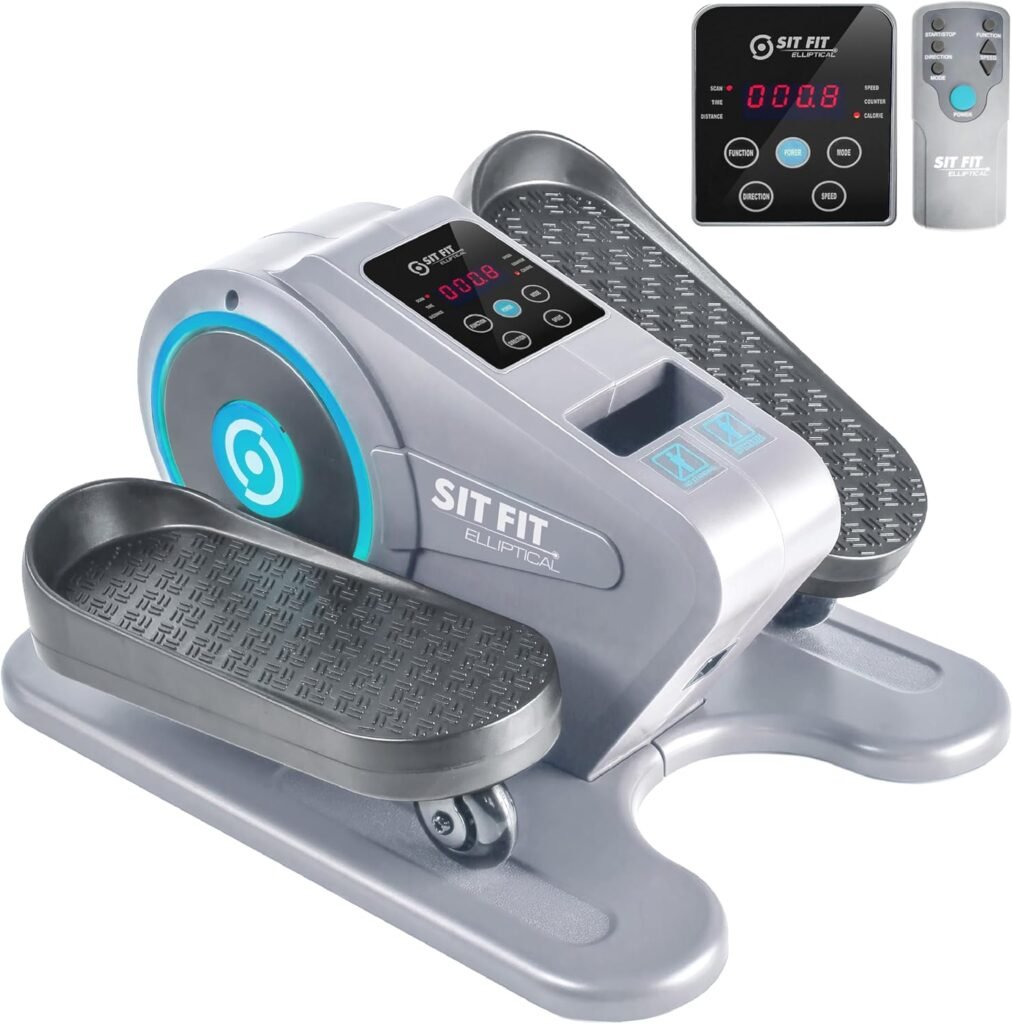 SITFIT Senior Leg Exerciser: Motorized Under Desk Elliptical with Dual Manual & Auto Modes